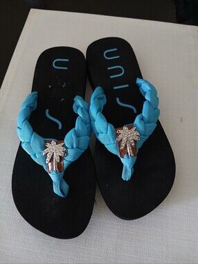 Unisa Sandals Size 7 Blue Black